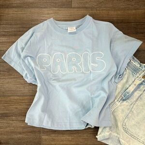 ZARA cropped Tee